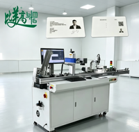 Machine de marquage laser entièrement automatique pour cartes PVC IC avec gravure de numéro de série et inspection par caméra de code QR