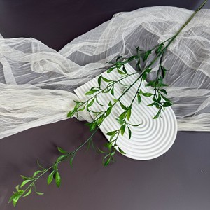 Plantas Artificiales Jinxi, Hoja de Sauce Nevada de una Sola Rama, Color Rojizo Marrón, Amarillo, Verde Claro, Verde Oscuro, Flores de Plástico - Product Image 3