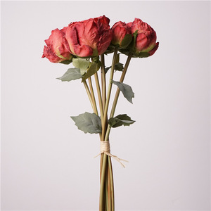 Peonías Artificiales <span class=keywords><strong>de</strong></span> Plástico Blanco Modernas Hechas a Mano <span class=keywords><strong>al</strong></span> <span class=keywords><strong>por</strong></span> <span class=keywords><strong>Mayor</strong></span>, <span class=keywords><strong>Flores</strong></span> Falsas con Cabeza Grande Atadas a Mano para Decoración <span class=keywords><strong>de</strong></span> Bodas y Despedidas <span class=keywords><strong>de</strong></span> Soltera - Product Image 6