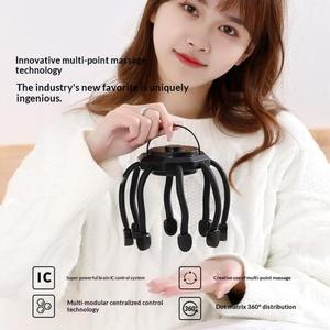 เครื่องนวดหนังศีรษะแบบสั่นสะเทือนหลายจุด รุ่น 0728 360 องศา หัวปลาหมึกปรับได้อัตโนมัติ - Product Image 2