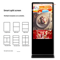 Layar LCD untuk Iklan Digital Signage, Layar LCD untuk Iklan, Panel Video HD Penuh Warna, Layar LED Indoor