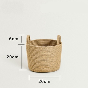 Cestas de Almacenamiento Plegables de Tela Tejida Ecológica Moderna de Alta Densidad para Ropa y Sala de Estar - Product Image 4
