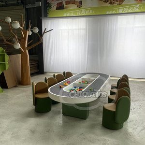 Chiquitos Xây Dựng Khối Bảng Và Ghế Trẻ Em Hoạt Động Đa Năng Bảng Giáo Dục Hands-On Học Tập Và Chơi Đồ Nội Thất - Product Image 4