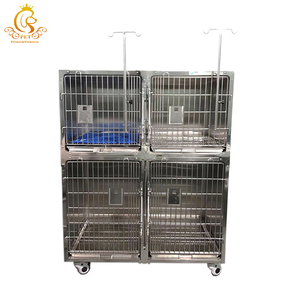 Cage pour chien en acier inoxydable EUR PET, nouvelle cage vétérinaire pour animaux de compagnie, pour usage intérieur - Product Image 2