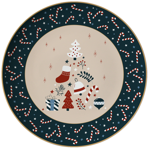 Offre Spéciale Noël : Service de Table en Céramique de Qualité – Assiettes, Plats, Soucoupes, Bols à Salade, Tasses et Soucoupes pour la Décoration de la Maison - Product Image 3