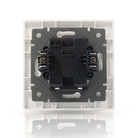 Interruptor Modular Estándar Europeo con Placas de Enchufe 2 Gang 1 Way 2 Way Interruptor de Luz de Pared