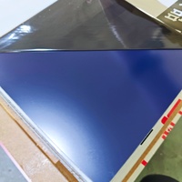 Panneau composite en aluminium massif de 3 mm, taille personnalisée, blanc nacré, pour revêtement de comptoir d'exposition
