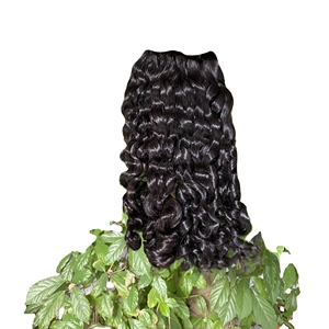Double Drawn Natural Virgin Human Hair <b>Extensions</b> Curly Loose Deep Wavy Tape In Flat <b>Tip</b> Clip In - Product Image 4