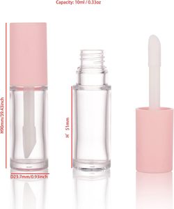 หลอดลิปกลอสแบบแท่งพร้อมหัวแปรงขนาดใหญ่ บรรจุภัณฑ์ลิปกลอสแบบแท่งพร้อมจุกปิด หลอดลิปกลอสแบบกำหนดเองและกล่องบรรจุภัณฑ์ - Product Image 2