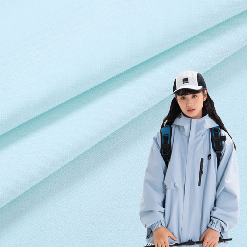 High Quality Breathable T8 Checkered Polyester Pongee Water Resistant Fabric for Outdoor Down Jackets