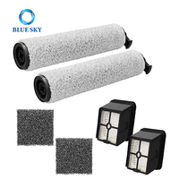 Kit d'accessoires pour aspirateur sans fil HEPA, brosse à rouleaux, filtre HEPA, 1630733, compatible avec Bis Sells TurboClean Hard Floor 3548 REDKEY W12, aspirateur sec et humide