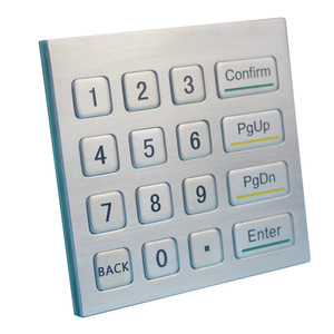 Chất lượng cao 16-Keys Kim Loại Tùy chỉnh trạm xăng ATM bàn phím với <span class=keywords><strong>USB</strong></span> Memory Stick tùy chỉnh bàn phím & bàn phím - Product Image 3