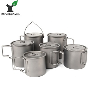 Outdoor Hiking Titanium <strong>Camping</strong> <strong>Cup</strong> 350ml-750ml Reusable Metal Water Mug Eco-Friendly Cookware for Outdoor Adventures - Product Image 3