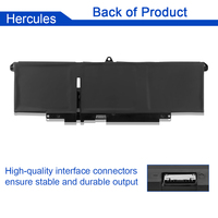 Baterai Laptop Pengganti 11.4V 57Wh 66DWX untuk Latitude 7340 7440 7640 2-in-1 Kapasitas Penuh 86D0Y JNYT4 0HYH8 CTJJ6 WW8N8 V0W55