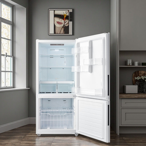 18.7 Cuft Total No Frost Double Door Air Cooling Bottom Freezer Refrigerator With <b>LED</b> Double Door Refrigerator - Product Image 1