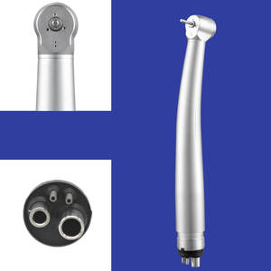Commercio all'ingrosso della fabbrica a buon mercato <span class=keywords><strong>4</strong></span> fori Turbo dentale ad alta velocità manipolo in metallo materiale in acciaio turbina dentale ad alta velocità a mano pezzo - Product Image 3