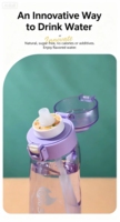 Bouteille d'eau sans BPA, écologique, de qualité alimentaire, étanche, avec couvercle à ressort et poignée de transport pour le camping, les pique-niques, les sports et les voyages