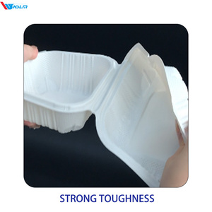 Contenedor de Alimentos Desechable de Plástico Rectangular de 8 Pulgadas Apto para Comida para Llevar de Restaurantes - Product Image 3