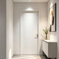 Porte intérieure en PVC multicouche écologique de 50 mm, sans peinture, étanche, pour projets de maisons et chambres