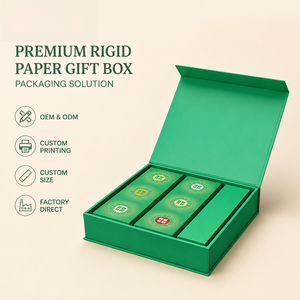 Boîte cadeau rigide en carton ondulé magnétique avec impression personnalisée FXCustom, magnifiquement conçue et écologique, avec plusieurs petites boîtes intérieures - Product Image 3