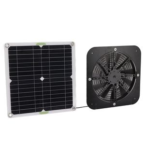 Ventilateur solaire de 13,5 pouces, 100W, rond, kit de ventilateur à panneau solaire <span class=keywords><strong>pour</strong></span> un refroidissement efficace, <span class=keywords><strong>pour</strong></span> serre, poulailler, <span class=keywords><strong>chenil</strong></span> - Product Image 6
