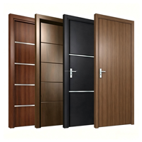 Porte de chambre d'hôtel ignifugée en MDF certifiée EN, design minimaliste, vente en gros d'usine