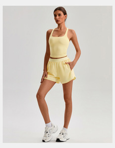 Nouveau 2026 – <span class=keywords><strong>Ensemble</strong></span> de <span class=keywords><strong>sport</strong></span> pour <span class=keywords><strong>femme</strong></span> grande taille : débardeur de yoga, short taille haute, soutien-gorge de <span class=keywords><strong>sport</strong></span> <span class=keywords><strong>push</strong></span>-<span class=keywords><strong>up</strong></span> pour l'entraînement estival et le fitness - Product Image 5