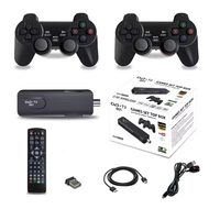 Console de jeu transfrontalière ISDB-T/DVB-T2, décodeur TV 4K Android double système avec jeu sans fil pour deux joueurs
