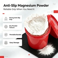 Poudre de magnésium anti-transpiration pour poignée de main, emballée en seau, pour la musculation, l'escalade et les sports