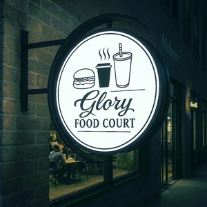 Daco dấu hiệu tùy chỉnh đôi mặt Biểu tượng dấu hiệu treo tường ngoài trời kinh doanh signage Vòng lightbox cho quảng cáo - Product Image 3