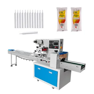 Fully automatic pillow bag horizontal tealight birthday number candle packing machine