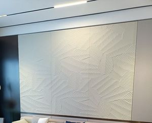 Прочная Гибкая настенная панель на заказ, 3D резьба по коже, вышивка, украшение интерьера дома, настенная панель - Product Image 5