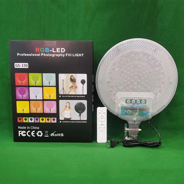 New Photography Light Round 10/13/18 Inch Live R Selfie Beauty Atmosphere Video Lighting RGB Panel Light