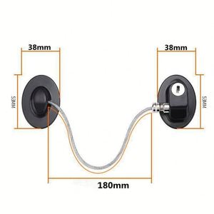 Mini Refrigerator Lock Freezer Lock for Kids, Used in Cabinets, Drawers, <b>Toilet</b> <b>Seat</b>(Strong Adhesive, White) - Product Image 2