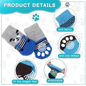 Accessoires de vêtements <span class=keywords><strong>pour</strong></span> animaux de compagnie en silicone anti-dérapant de luxe randonnée <span class=keywords><strong>chien</strong></span> couvre-pieds chaussettes <span class=keywords><strong>pour</strong></span> animaux de compagnie <span class=keywords><strong>pour</strong></span> une utilisation intérieure et extérieure en cuir Latex - Product Image 5