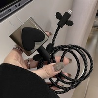 Funda Protectora 3D con Diseño de Cereza y Caramelo para iPhone, Protector de Cable de Datos de 20W, Funda Protectora para Cargador