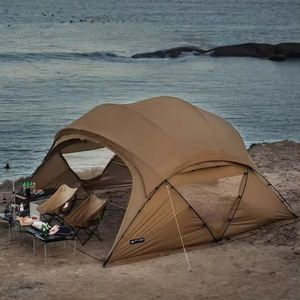 Pour <span class=keywords><strong>UL</strong></span> <span class=keywords><strong>3F</strong></span> Gear tente extérieure coccinelle 16 V2.0 70D Ripstop Nylon argent revêtement 4000mm W/R 7001 aluminium pôle dôme tente fait Oxford - Product Image 3