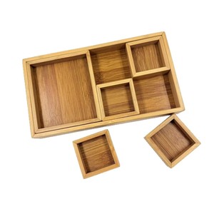 Bamboo Storage Box Rectangle Desktop Organizer For <b>Home</b> Restaurant Hotel Use - Product Image 1