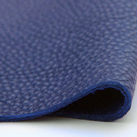 Tintenblau Gebeiztes Vollnarbenleder Gelbes Rindsleder Pull-up-Leder 1,8 mm Natürliches Litchi-Narbenleder Echtes Ledermaterial mit Maßgeschneiderter Verarbeitung
