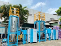 Déshumidificateur centralisé Mitex 1000 à flux d'air en nid d'abeille, contrôle PLC, capacité de 1000 kg pour l'injection de plastique PET
