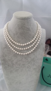 מינימליסטי יוקרה נשים פרל שרשרת טבעי מים מתוקים פרל שרשרת גדיל כפול מותאם אישית - Product Image 6