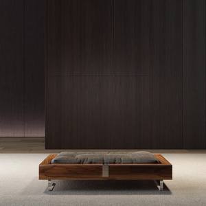 현대 럭셔리 나무 실내 야외 개 침대 미니멀리스트 럭셔리 애완 동물 침대 개를위한 울트라 소프트 쿠션이있는 수제 나무 프레임 - Product Image 6