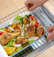 Plat de Cuisson en Verre Transparent pour Four, Plat à Gratin Oblong, Moule à Four Rectangulaire, Ustensile de Cuisson en Verre
