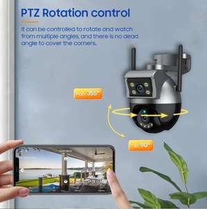 Nuova Telecamera di Sicurezza Wireless per Esterni Tuya Smart Devices, 4MP, Doppia Lente CMOS, Ampio Sensore di Movimento, IP67 - Product Image 4