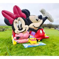 Château gonflable Mickey & Minnie Mouse pour enfants, aire de jeux extérieure sur le thème des dessins animés