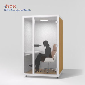 Soundproof Live Streaming <strong>Booth</strong> Office Pod Acoustic Study Cabin Noise Cancelling Ventilation LED CE Custom Single Hotel Villa - Product Image 1
