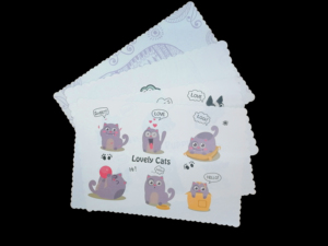 Impression personnalisée OEM ODM en stock, sets de table carrés en papier pour repas, sublimation - Product Image 3