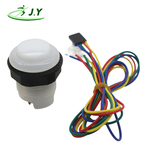 JY OEM/ODM – Câble de connexion pour boutons de <span class=keywords><strong>jeu</strong></span> d'arcade en plastique blanc éclairé RGB 5V programmable (version anglaise) pour borne d'arcade - Product Image 2