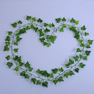 Lianes de lierre artificiel en plastique, feuillage décoratif pour la couverture de tuyaux, longueur 2M, style lierre de Virginie - Product Image 4