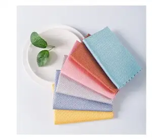 Microfiber Cleaning Cloth Fish scale cloth cleaning towel glass towel diamond cloth for kitchen 25x25cm